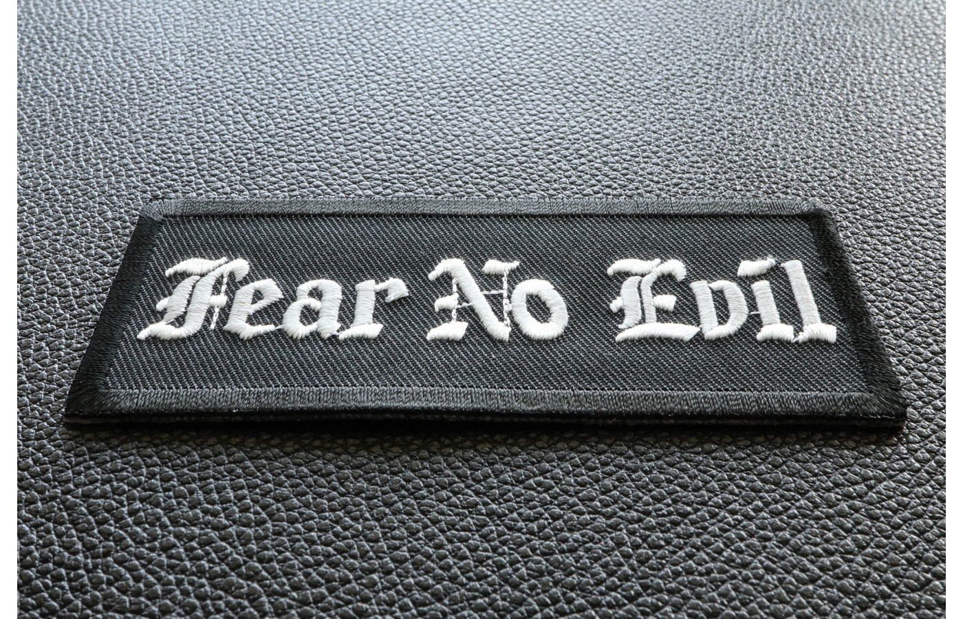 Fear No Evil Iron On Biker Patch | Embroidered Patches by Ivamis Patches