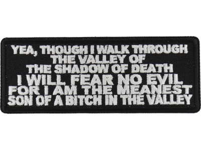 Valley Of The Shadow Of Death Patch | US Military Veteran Patches