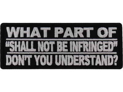 What Part Don't You Understand Patch | Embroidered Patches