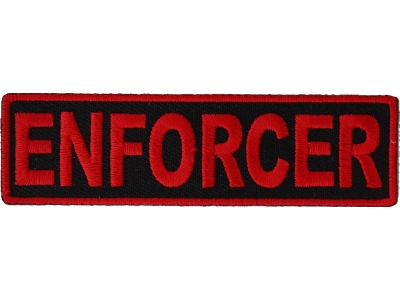 Enforcer Patch In Red 3.5 Inches