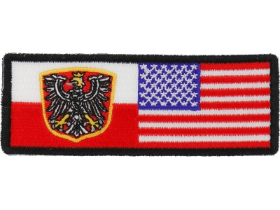 Polish American Flag | Embroidered Patches