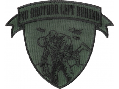 No Brother Left Behind Small Patch In Green Black | US Military Veteran Patches