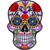 Sugar Skull Iron On Patch