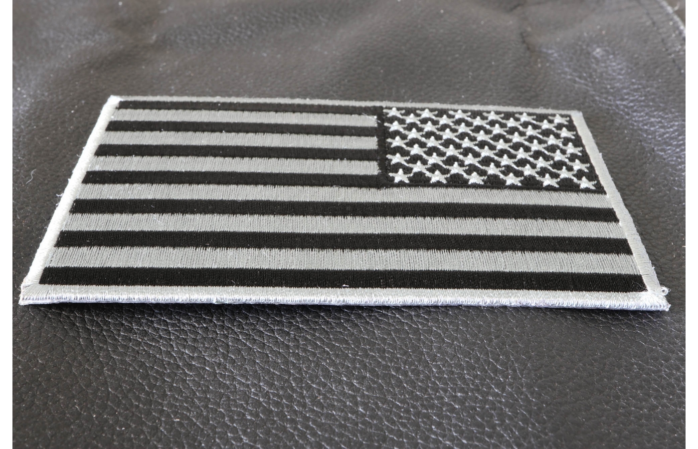 Black and Gray American REVERSED Flag Patch by Ivamis Patches