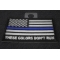 Blue Stripe American Flag Patch - These Colors Don't Run - for Jackets and Vests diagonal view