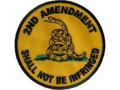 2nd Amendment Shall Not Be Infringed Round Patch