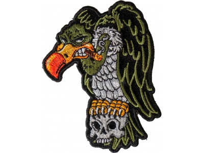 Vulture On Skull Patch