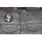 Virgo Patch - Iron on - Embroidered shown on leather vest
