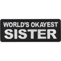 World's Okayest Sister Patch