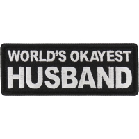 World's Okayest Husband Patch