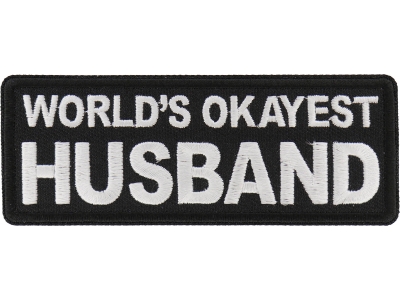 World's Okayest Husband Patch
