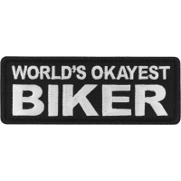 World's Okayest Biker Patch