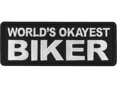 World's Okayest Biker Patch