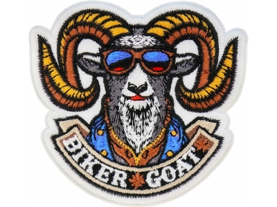 Biker Goat Patch