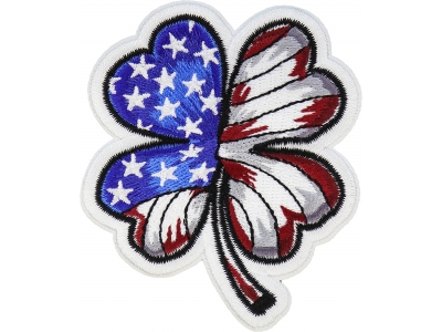 US Flag 4 Clover Leaf Patch