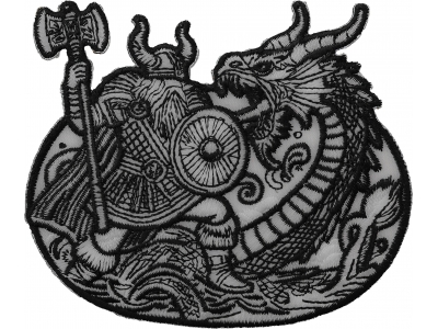 Viking Dragon Battle Patch