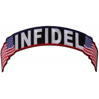 Infidel US Flag Rocker Patch | Embroidered Patches