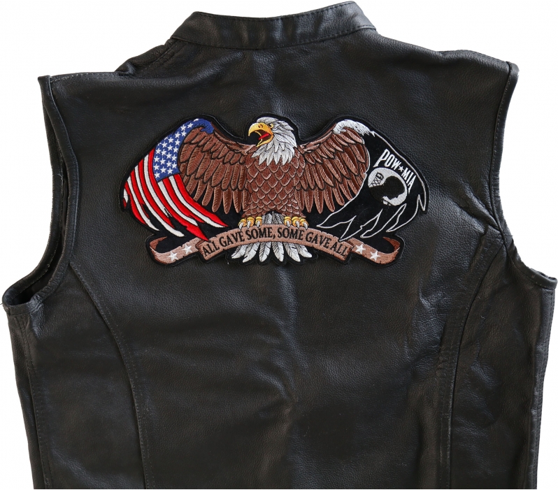 All Gave Some and Some Gave All – POW MIA Patriotic Eagle Patch