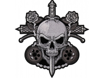 Skull and Roses Patch