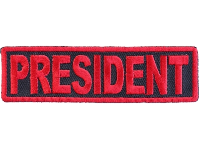 President Patch Red