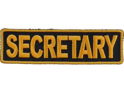 Secretary Patch 3.5 Inch Yellow
