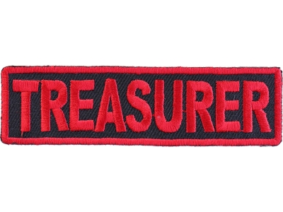 Treasurer Patch Red