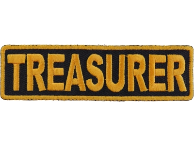 Treasurer Patch 3.5 Inch Yellow