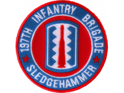 197th Infantry Brigade Patch Sledgehammer