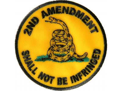 2nd Amendment Shall Not Be Infringed Round Patch