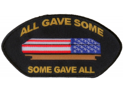 All Gave Some Gave All Casket Cap Patch | US Military Veteran Patches