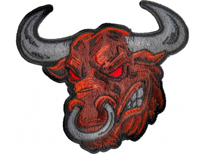 Angry Bull Iron on Patch