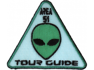 Area 51 Tour Guide Patch Alien Head