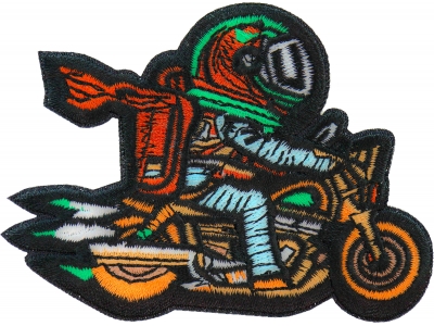 Astronaut Biker Patch