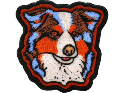 Aussie Shepherd Dog Iron on Patch