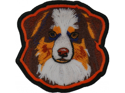 Australian Shepard Dog Iron on Patch