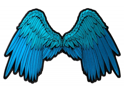 Beautiful Blue Angel Wings Patch | Embroidered Patches