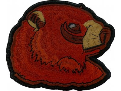 Beaver Iron on Patch