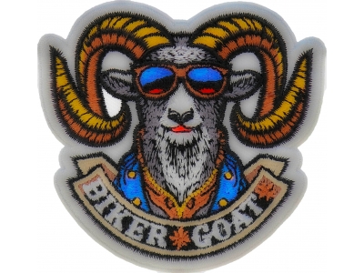 Biker Goat Patch