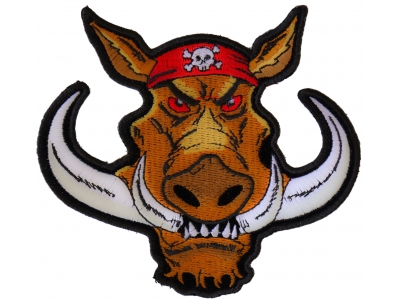 Biker Hog Patch Small Hawg | Embroidered Patches