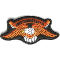 Biketoberfest 2014 Orange Downwing Eagle Biker Patch | Embroidered Patches