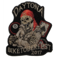 Biketoberfest 2017 Daytona Skull Biker Patch