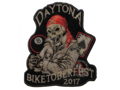 Biketoberfest 2017 Daytona Skull Biker Patch