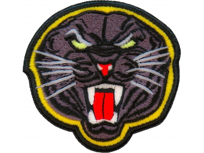 Black Jaguar Iron on Patch