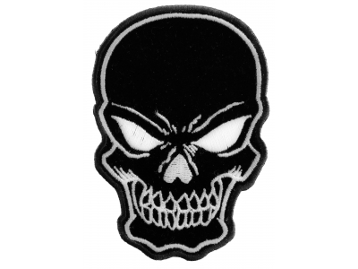 Black Skull Patch Small | Embroidered Patches