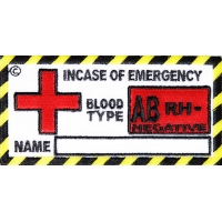 Blood Group AB Negative Patch