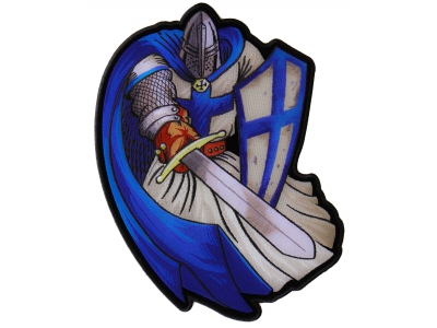 Blue Cape Knight Large Back Patch