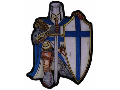 Blue Knight Large Back Patch | Embroidered Patches