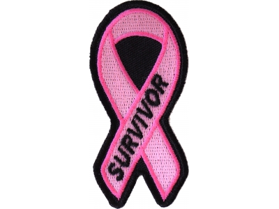 Breast Cancer Survivor Pink Ribbon Patch | Embroidered Patches