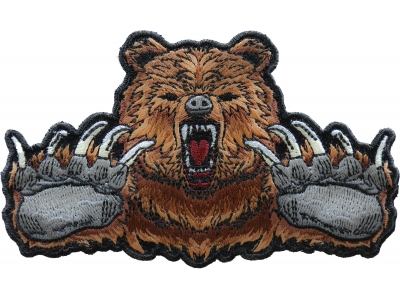 Brown Bear Claws Iron on Patch