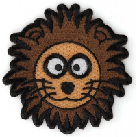 Brown Lion Head Patch